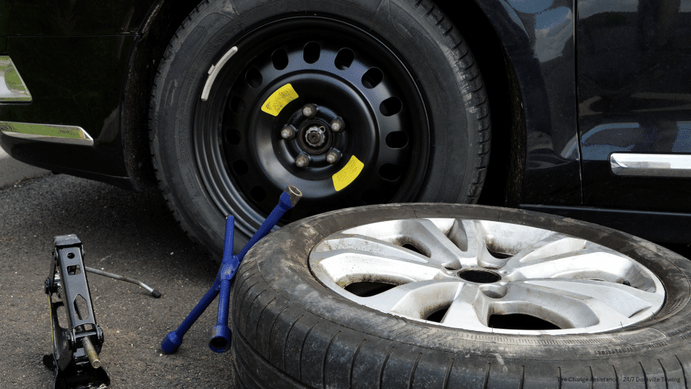 Tire Change Assistance - 24/7 Doraville Towing